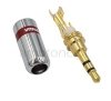 Jack plug 3,5mm stereo vitalco Gold stright